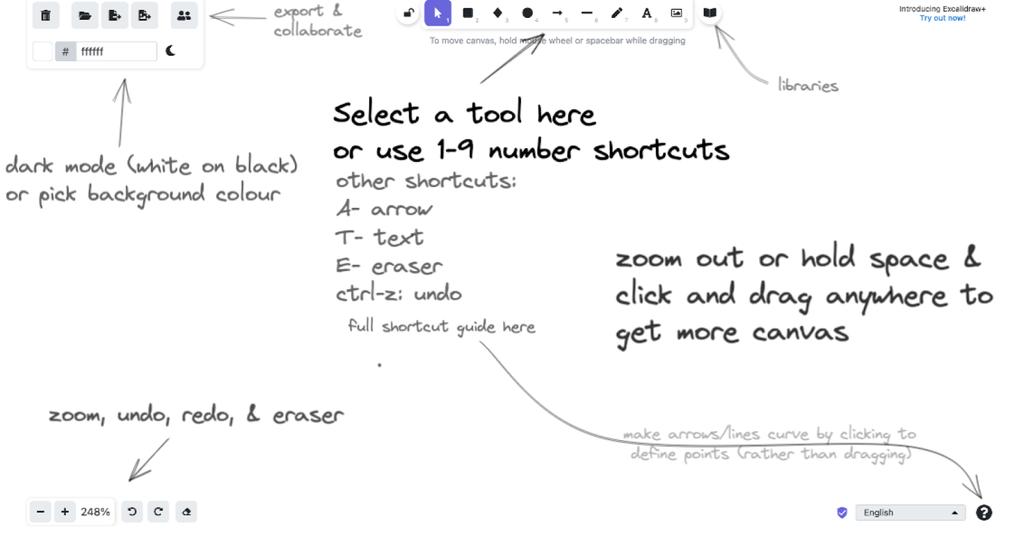 Excalidraw - A simple yet powerful online whiteboard for sketching and collaboration. banner