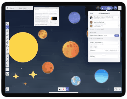 Explain Everything - An online whiteboard that allows recording videos and real-time collaboration, ideal for education and training. banner