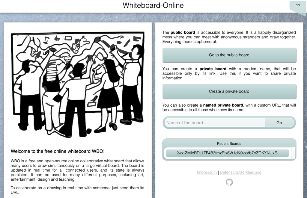 Whiteboard-online An open-source online whiteboard for quick sketches and collaboration. banner