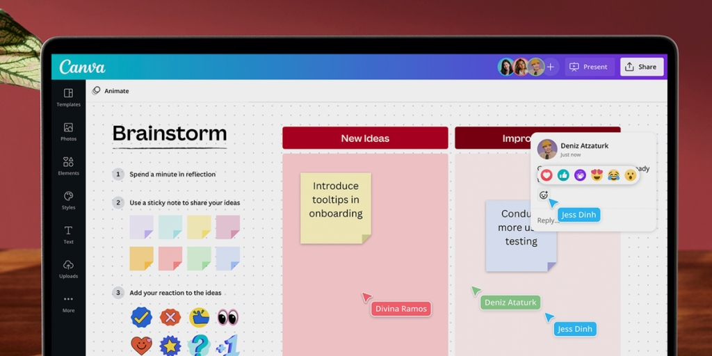 Canva - A graphic design platform that includes whiteboard and collaborative tools for creative projects. banner