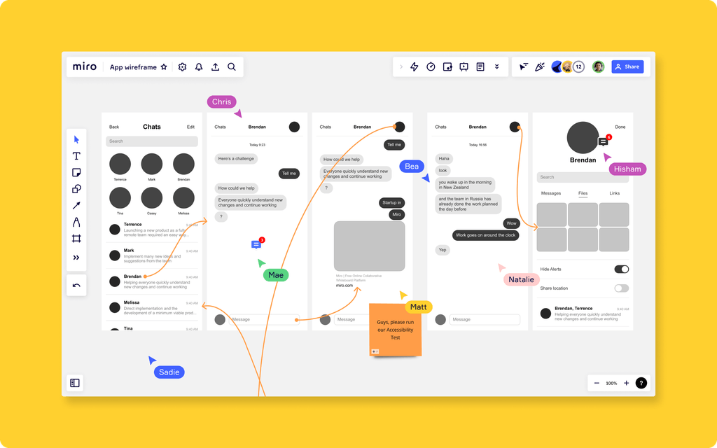 A powerful online collaborative whiteboard for remote teams and creative thinking. banner
